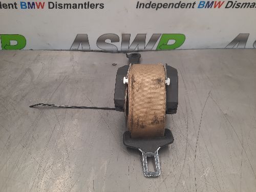 BMW E70 X5 E71 X6 3rd Row Rear Seat Belt Beige O/S Drivers Side