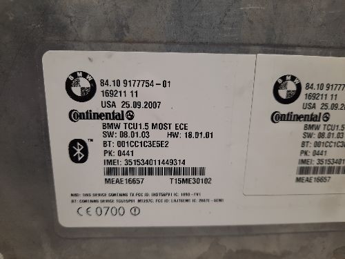 BMW E Generation Telematics Bluetooth Control Unit Module