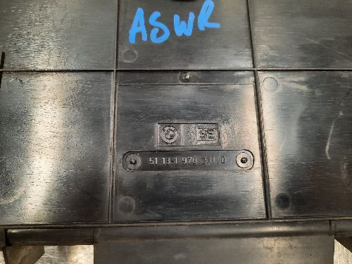 BMW E31 8 SERIES Rear Number Plate Holder Plinth
