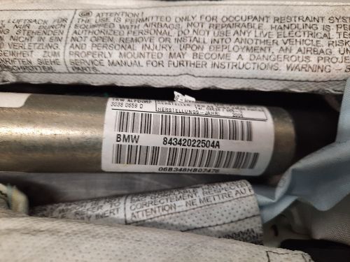 BMW E83 X3 Safety Bag Roof Curtain O/S Drivers Side