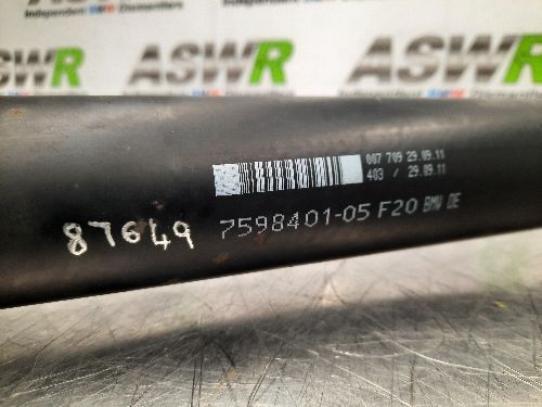 BMW Propshaft L=1498mm Manual N47N Diesel 1 2 SERIES F20 F21 F22