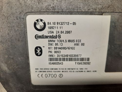 BMW Bluetooth Telematics Control Unit Module E46 E83 E53 E85