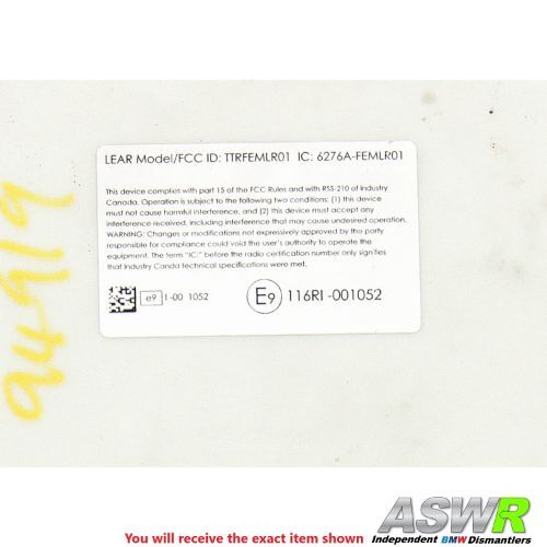 BMW Engine ECU / FEM Kit F30 3 SERIES N47N Diesel Auto