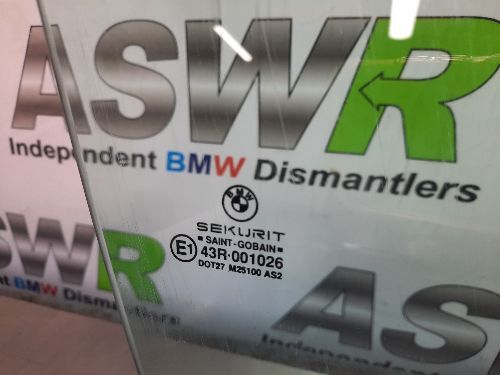 BMW E31 8 SERIES Door Glass Front O/S Drivers Right