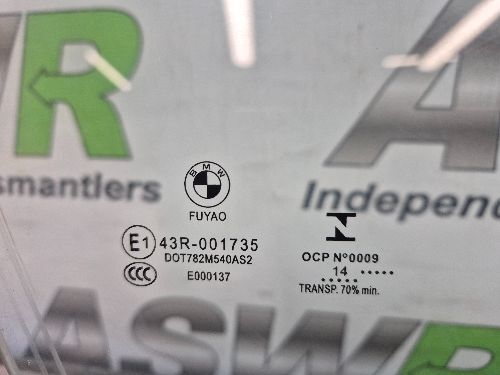 BMW Front Window Glass F20 1 SERIES 5dr O/S Drivers Right